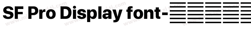 SF Pro Display font字体转换
